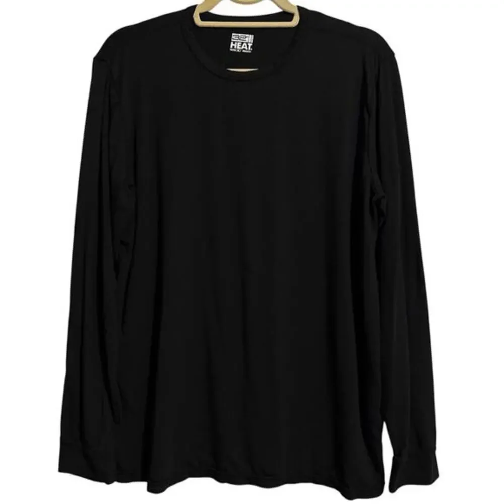 32 Degree heat XL men’s black base layer long sleeve shirt - Picture 1 of 4